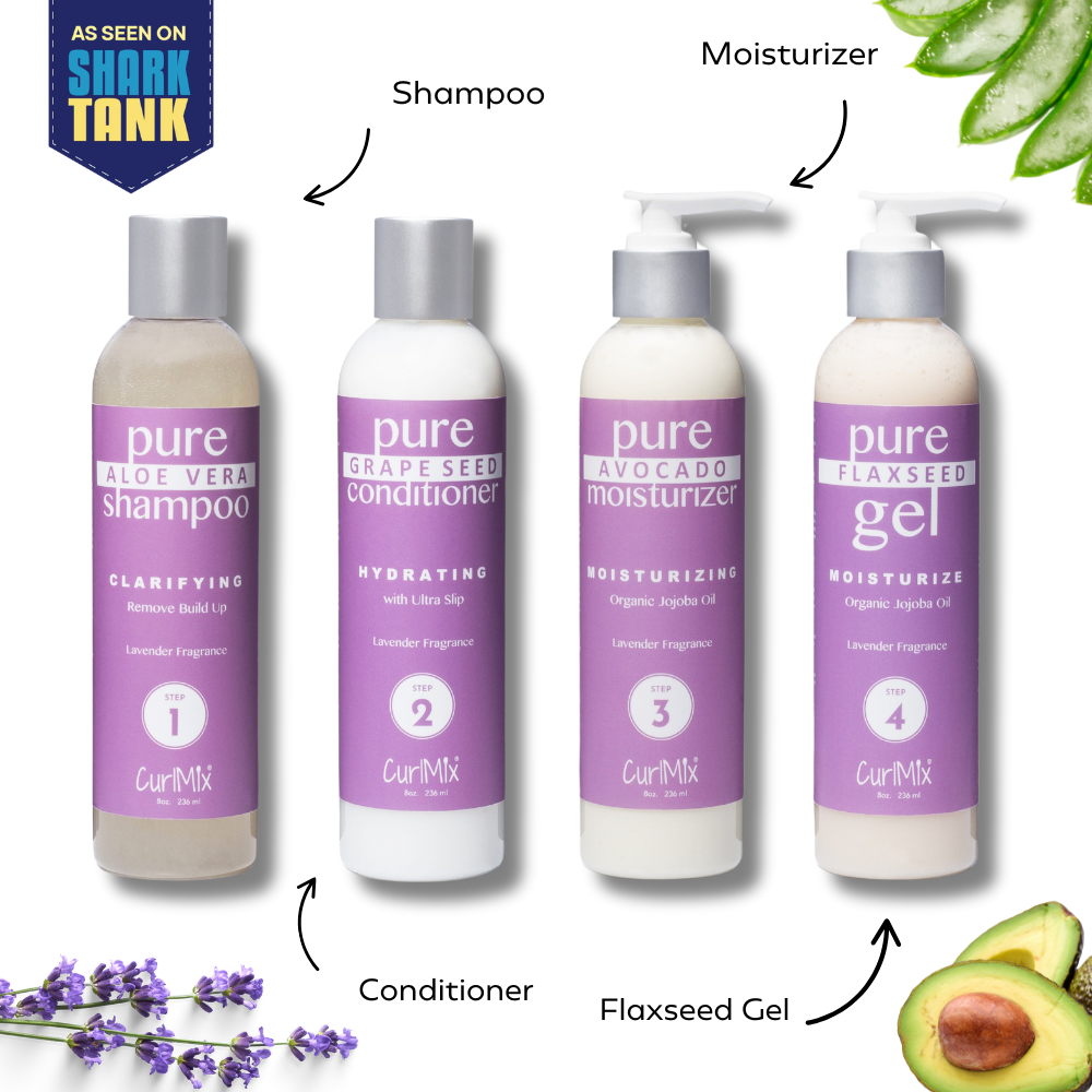 CurlMix Wash and Go System-Curly Hair-Moisturizing-Jojoba Oil CurlMix Wash and Go System-Curly Hair-Moisturizing-Jojoba Oil