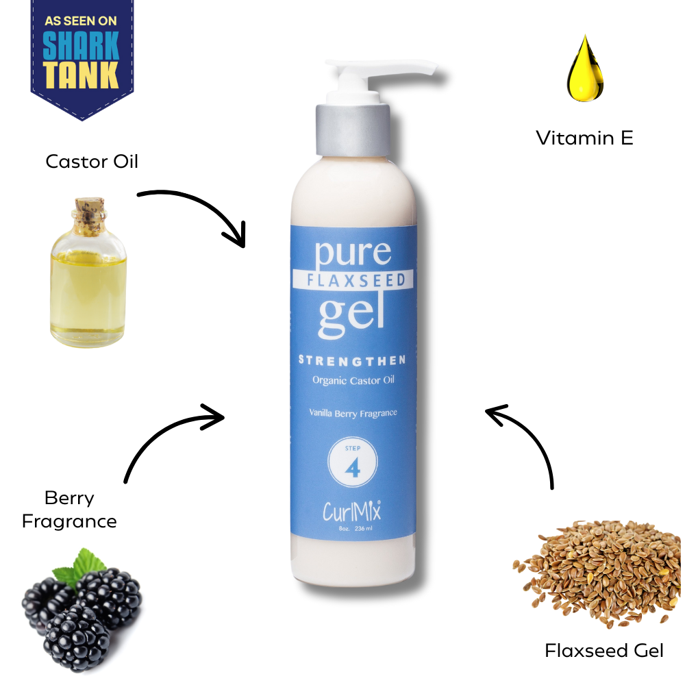Flaxseed Gel Organic Castor Oil for Strong, Defined Curls with a Swe Flaxseed Gel Organic Castor Oil for Strong, Defined Curls with a Swe
