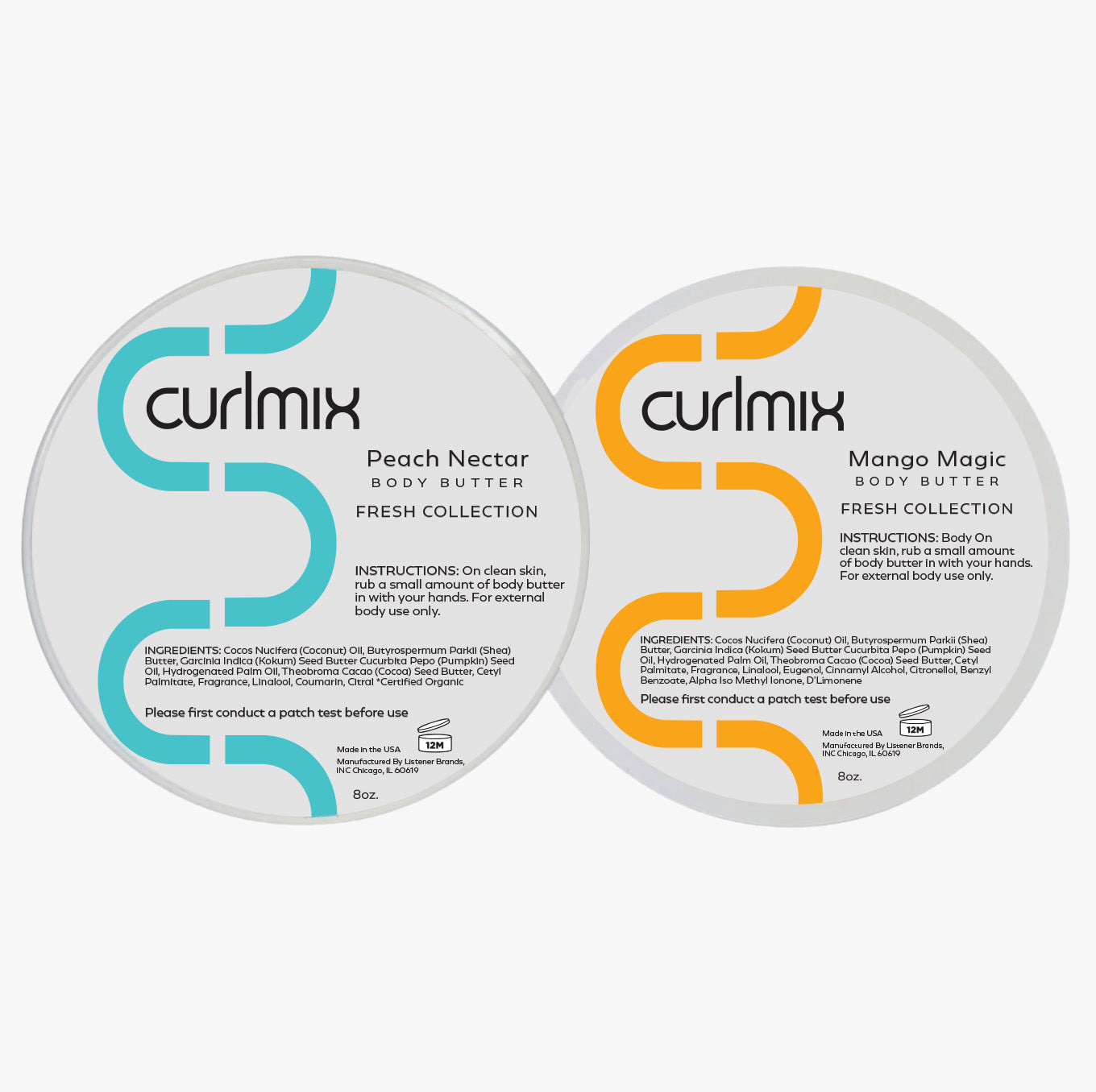Peach Mango Body Butter Duo CurlMix Fresh