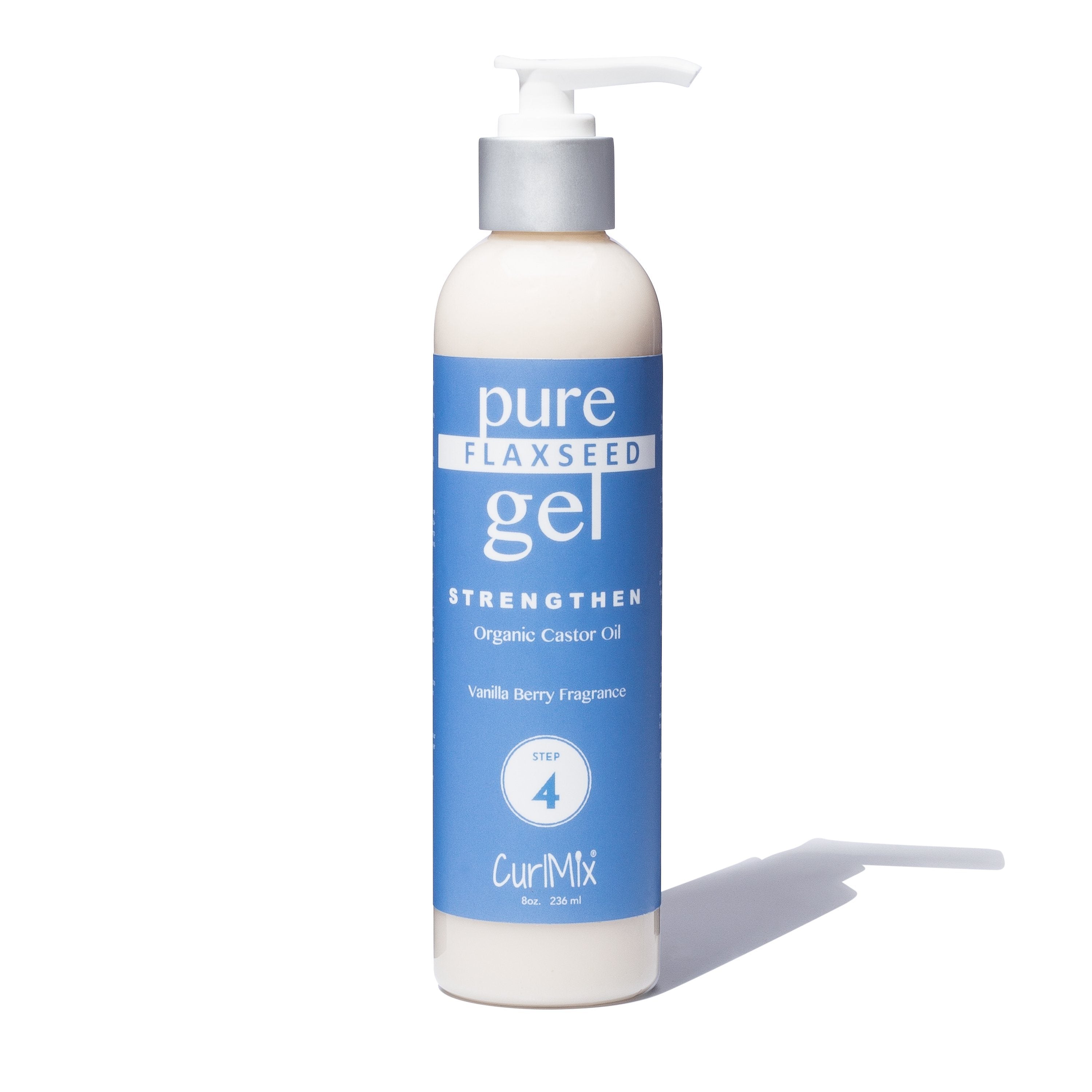 Pure Flaxseed Gel with Organic Castor Oil for Strengthening Hair & Vanilla Berry Fragrance - CurlMix