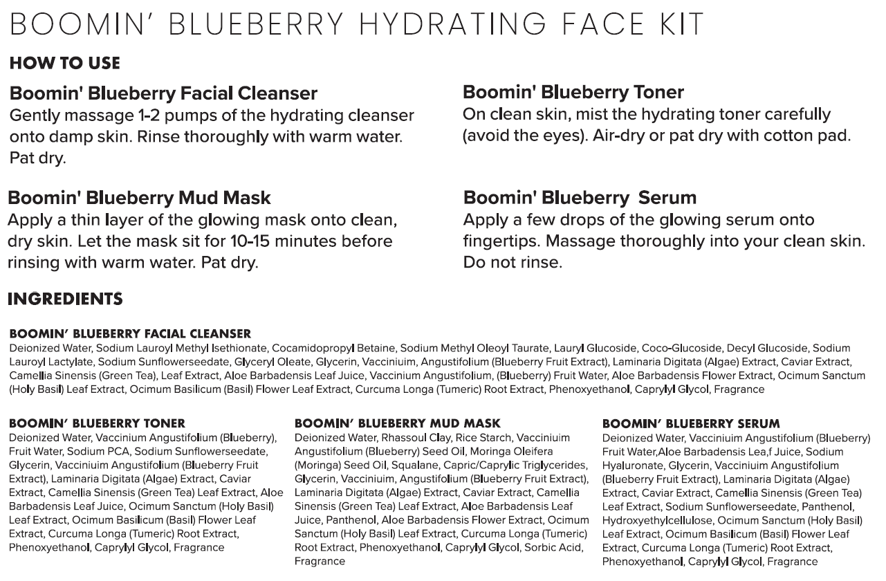 Boomin Blueberry Directions - CurlMix Fresh