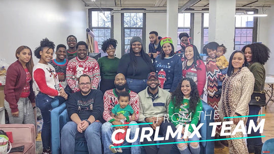 CurlMix Staff Holiday Photo