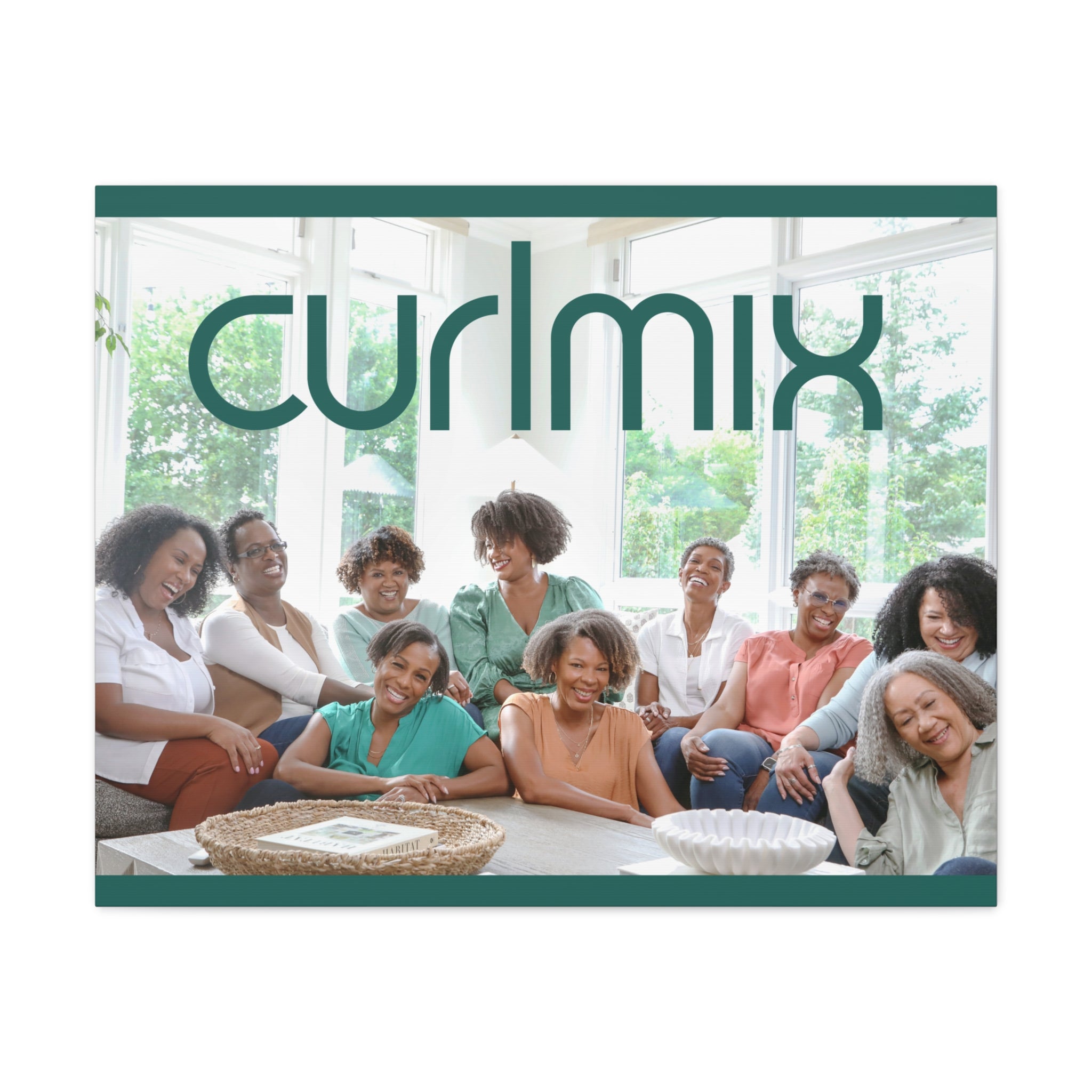 CurlMix Community Holiday Canvas Print