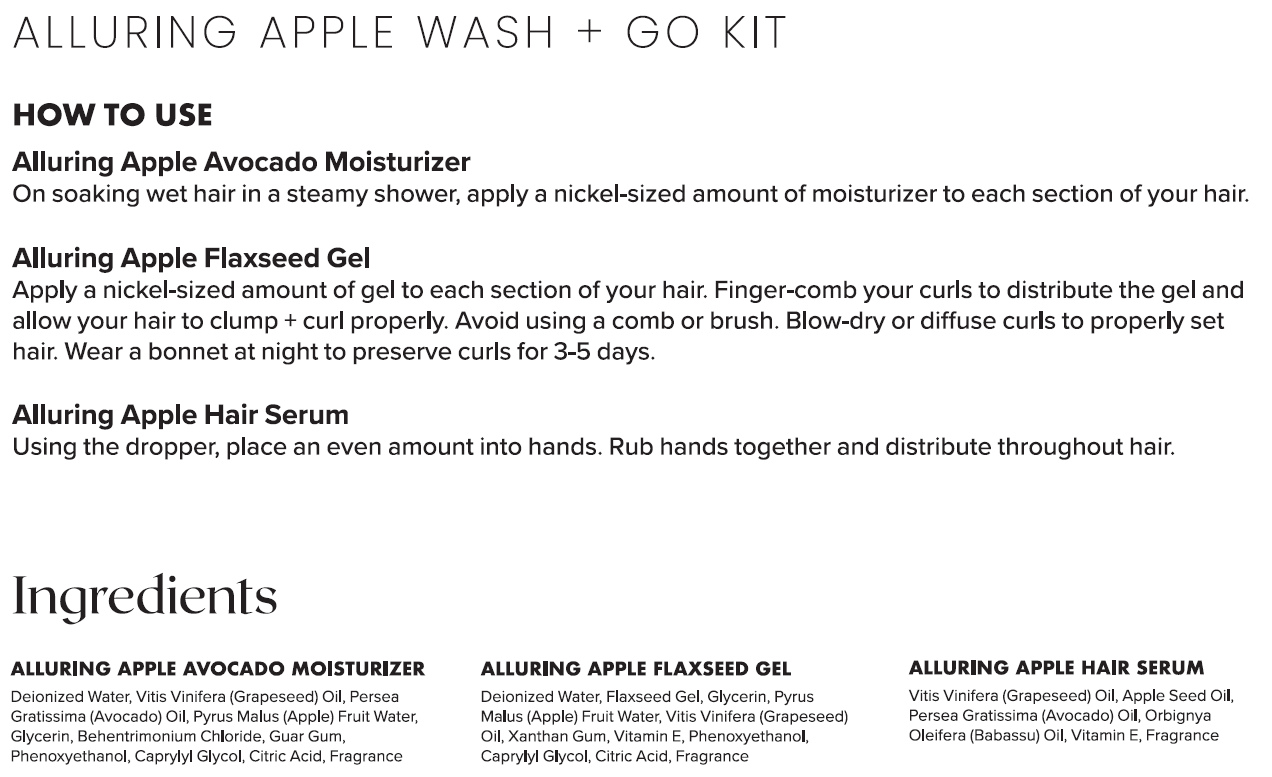 Alluring Apple Directions - CurlMix Fresh