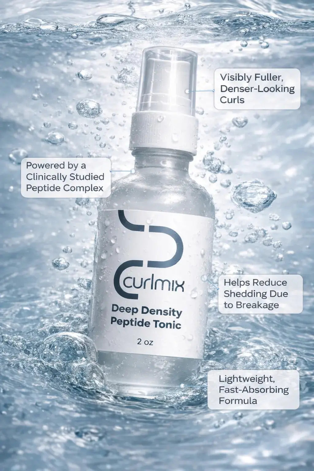 Deep Density Peptide Tonic for Visibly Thicker, Denser, & Fuller Hair