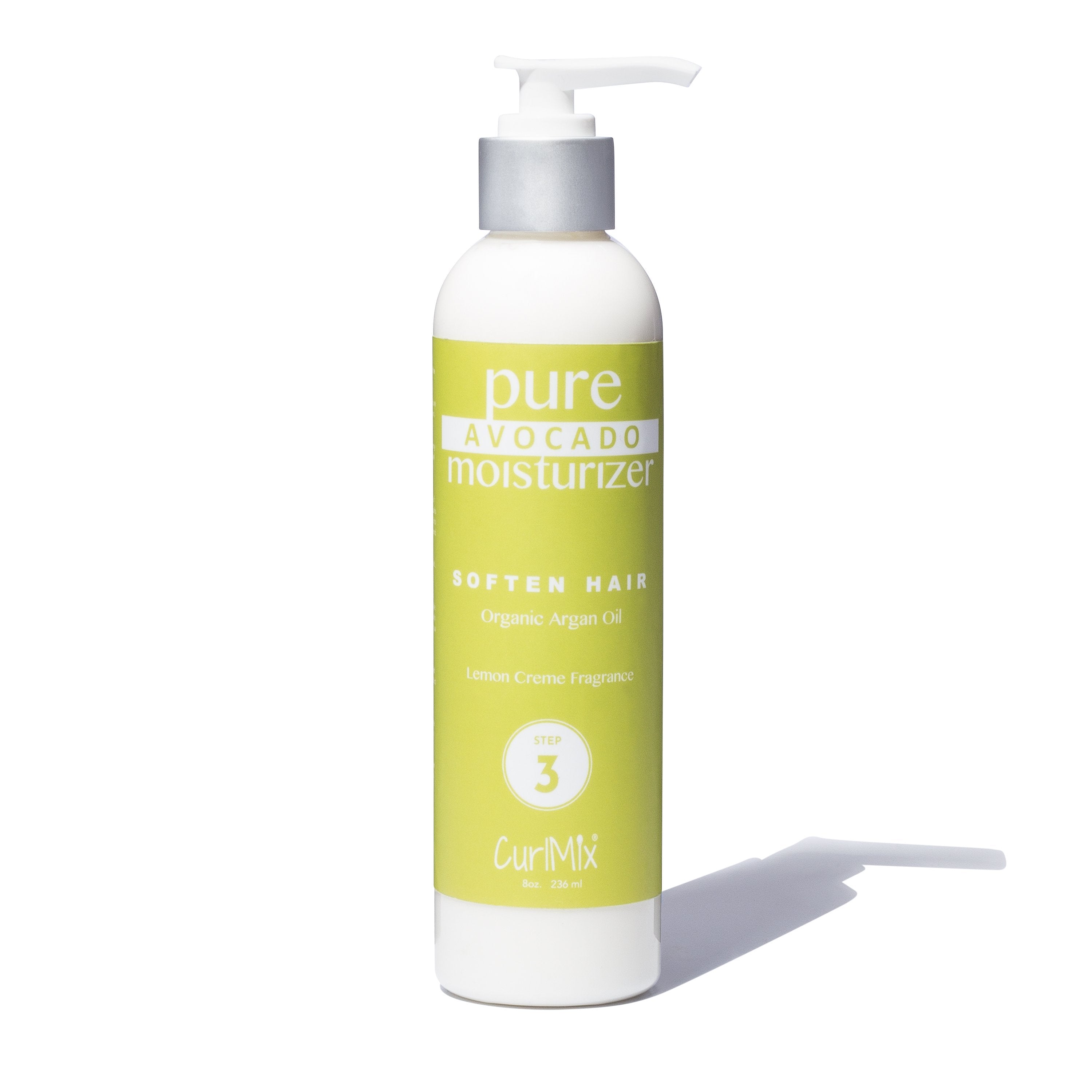 Pure Avocado Moisturizer with Organic Argan Oil for Softening Hair & Lemon Creme Fragrance - CurlMix