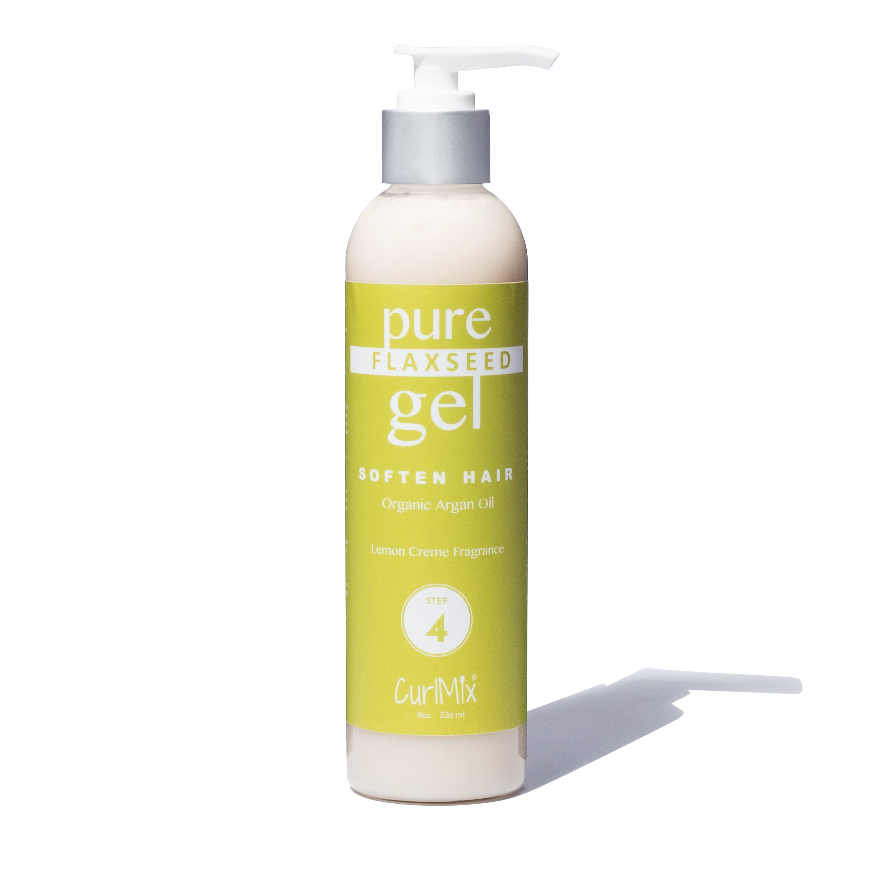 Pure Flaxseed Gel with Organic Argan Oil for Softening & Lemon Creme Fragrance - CurlMix