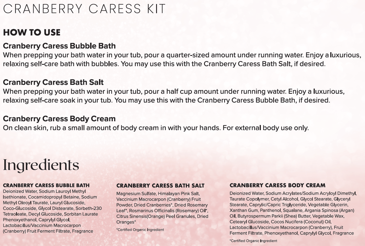 Cranberry Caress Directions - CurlMix Fresh