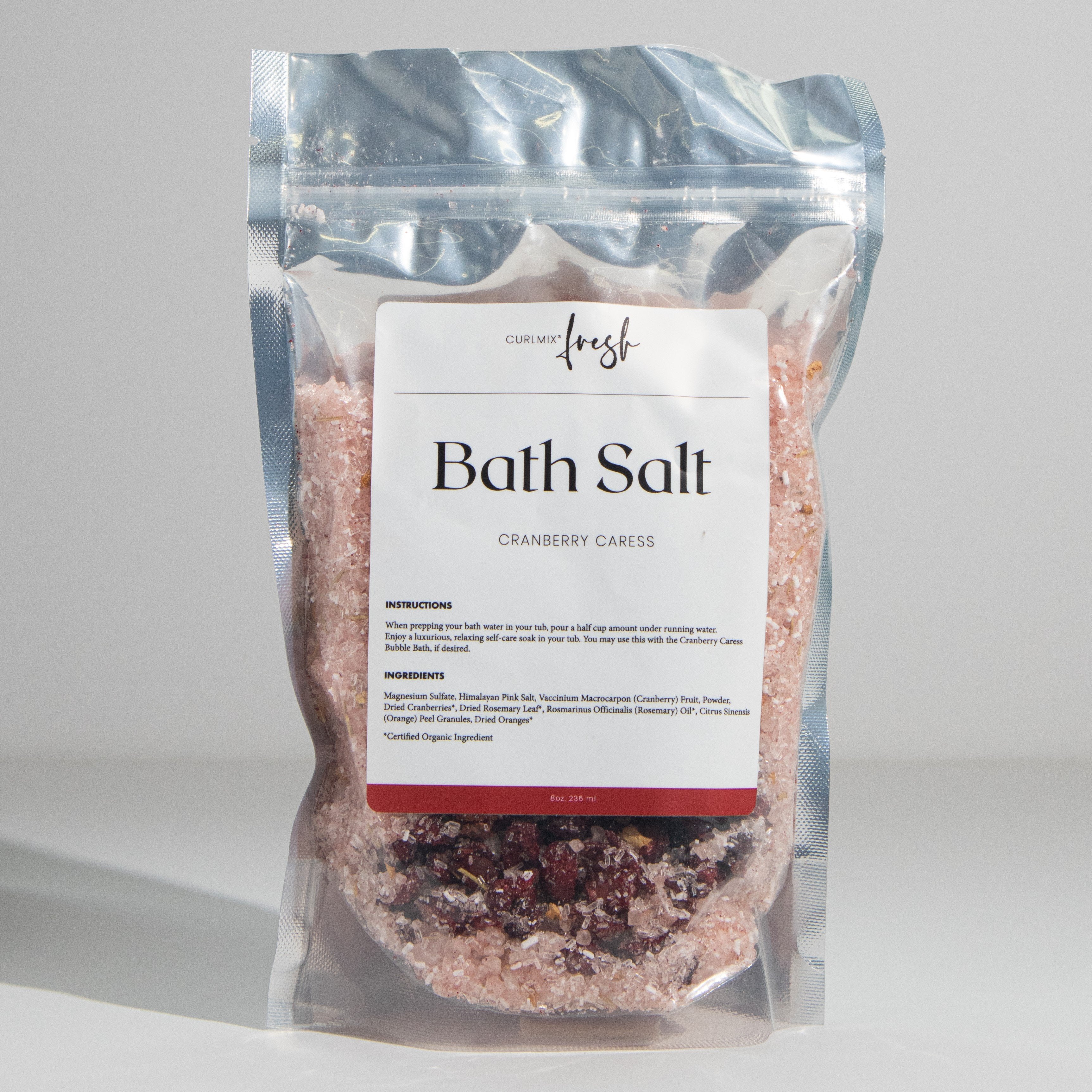 Cranberry Caress Bath Salt CurlMix Fresh