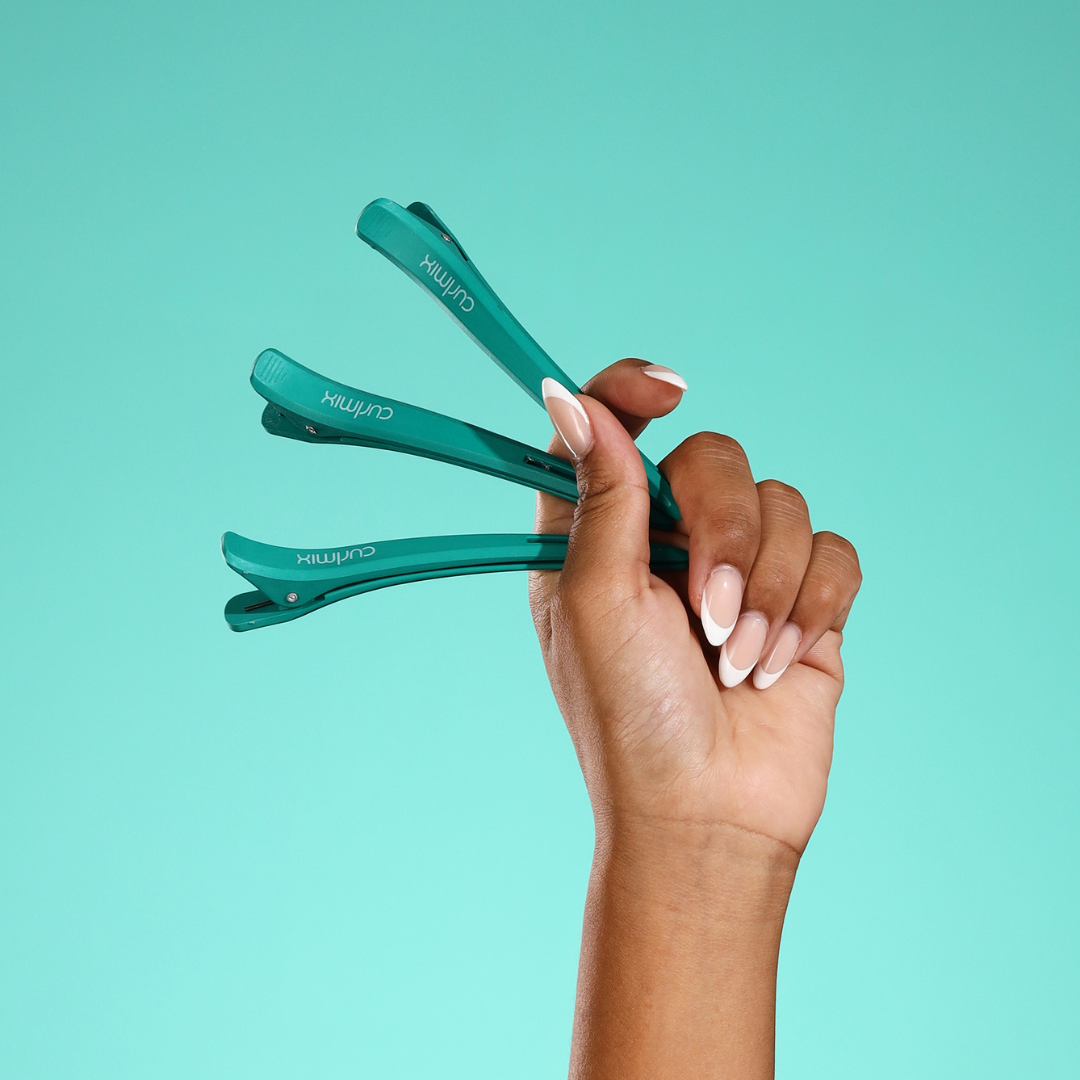 CurlMix Professional Styling Clips for Curly Hair (5 Clips)