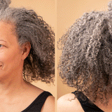 Curlmix fresh livin colour color wax kit before and after gray hair